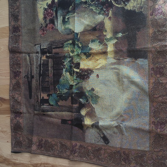 Old World Wine Tapestry - Picture 3 of 6